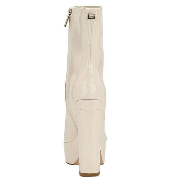 New w/o Box Guess Byra Faux Patent Leather Platform Dress Booties Size 6 - Picture 2 of 6